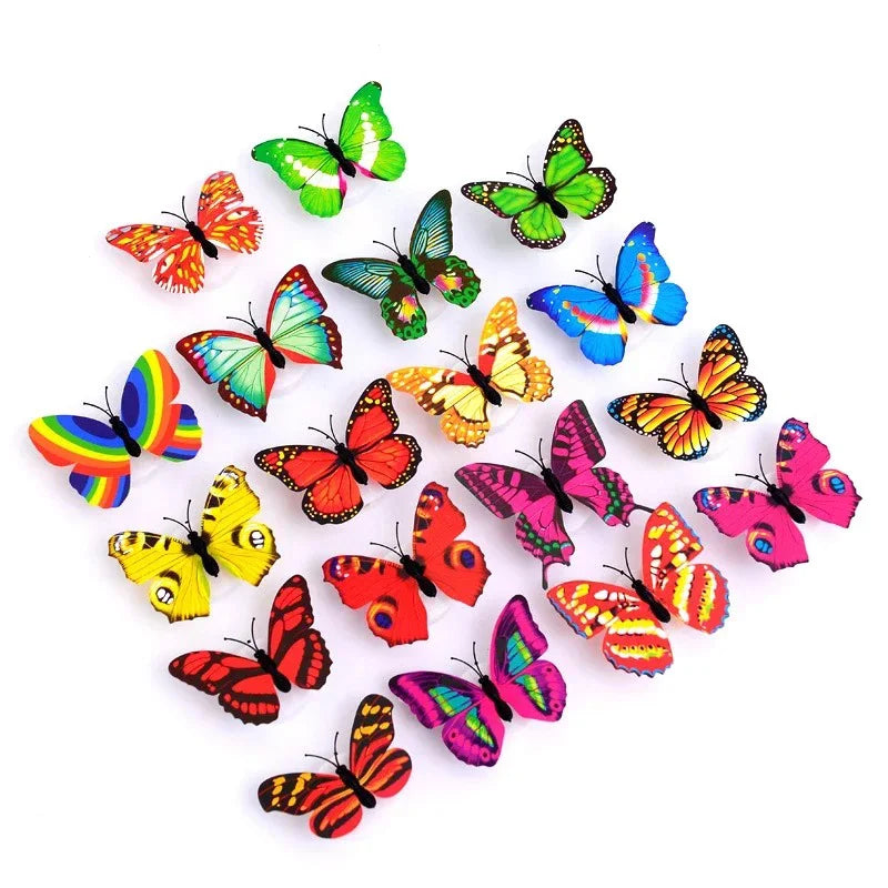 Ranpo Butterfly LED Wall Light – Colorful Glowing Stickable DIY Decoration Lamp for Bedroom, Living Room & Holidays