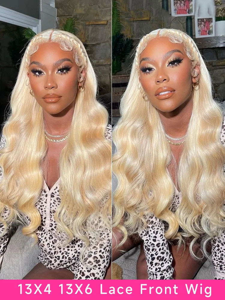 #613 HD Lace Front Wig | 13x4 / 13x6 / 360 Lace | Honey Blonde Brazilian Body Wave Human Hair Wig