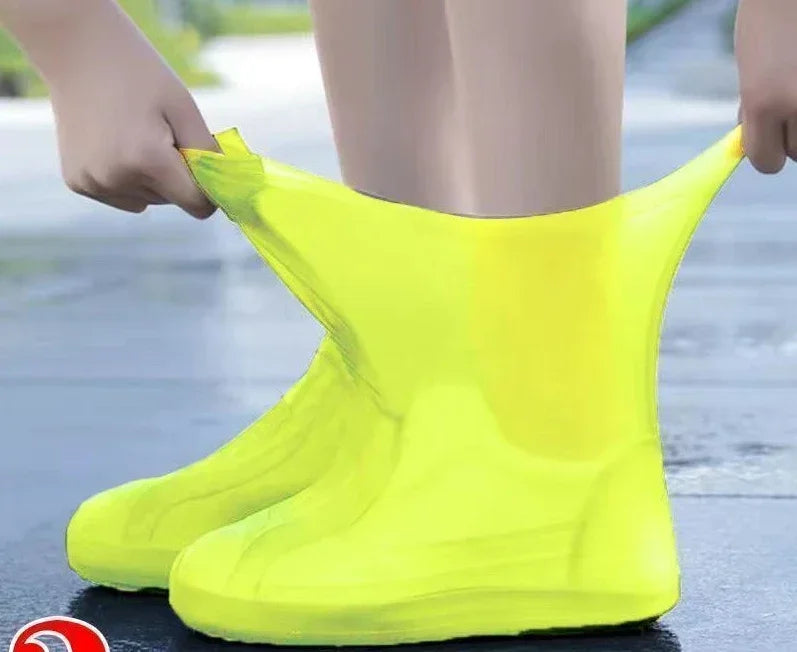 Silicone Waterproof Shoe Covers – Anti-Slip Reusable Rain Boots for Outdoor Protection