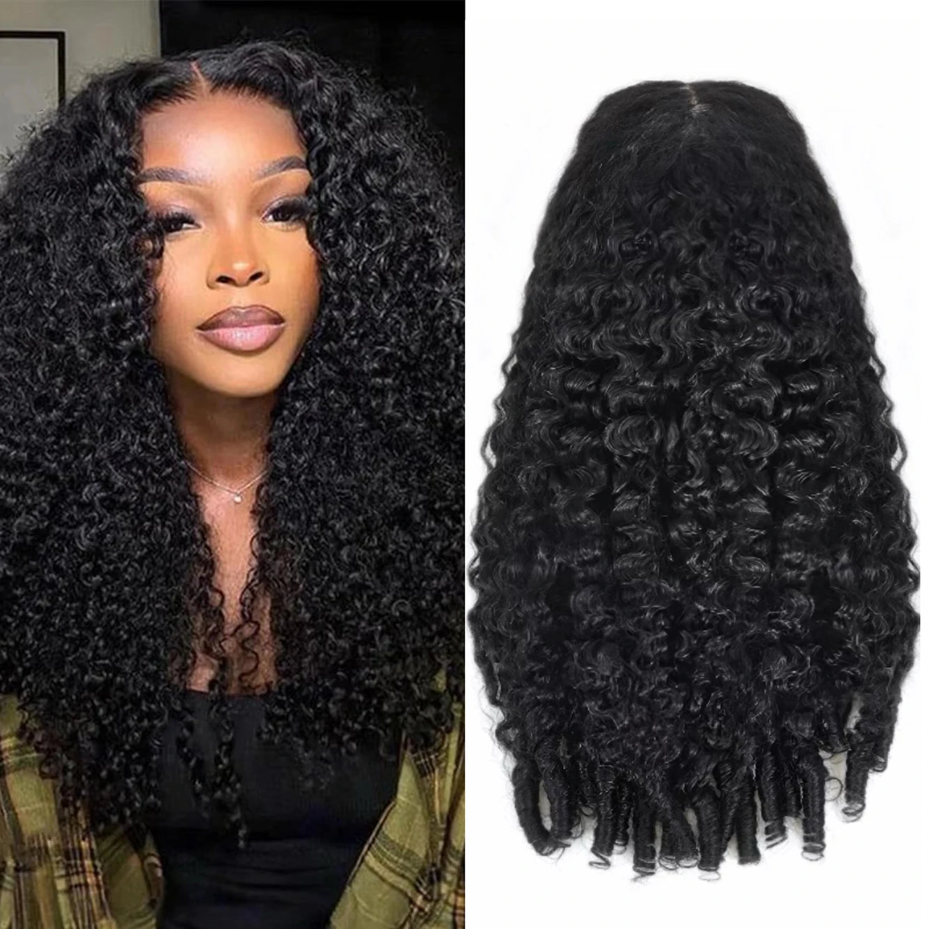Burmese Curly 200% Density HD Transparent Lace Front Human Hair Wig (13x6 / 13x4 / 7x6)