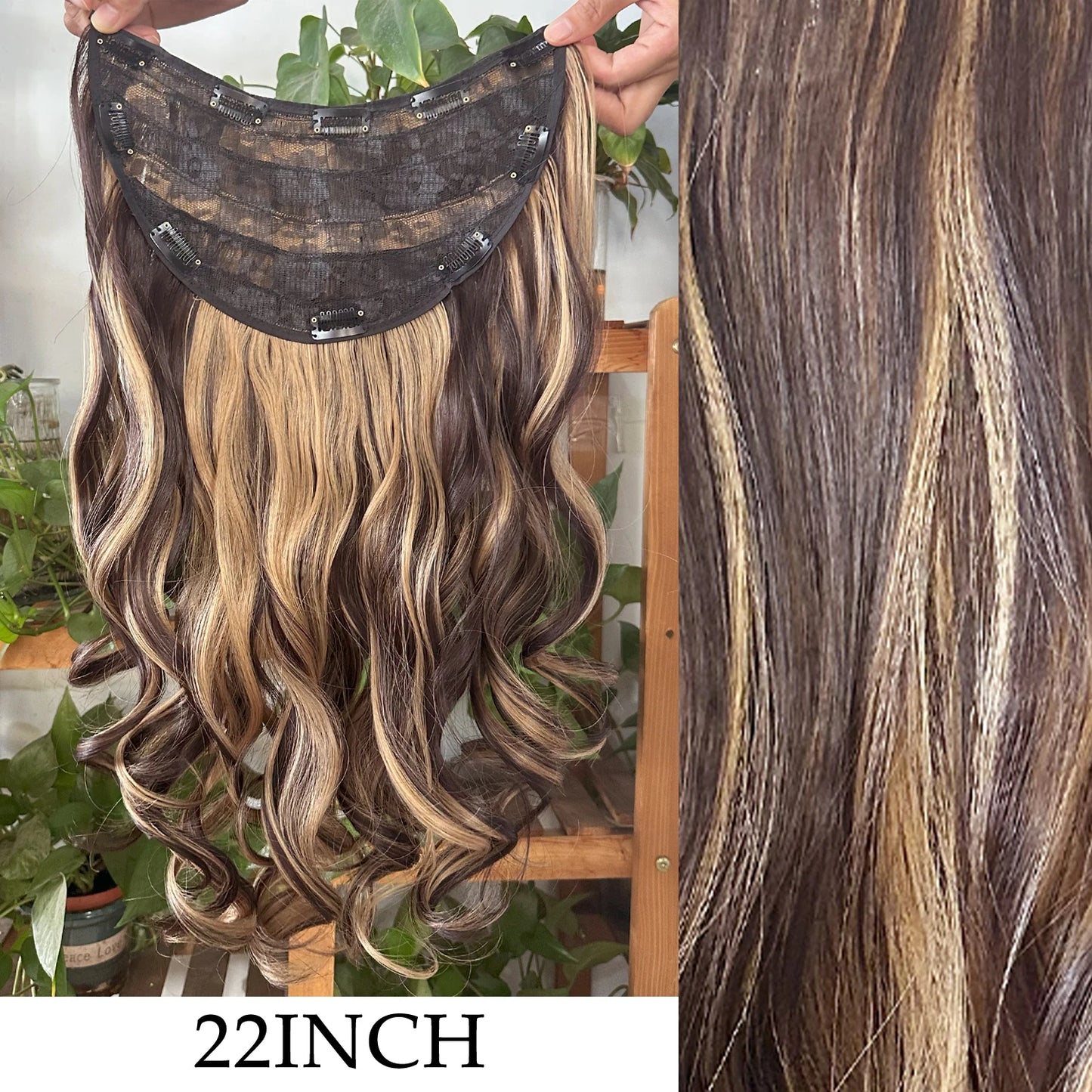 7Pcs Clip-in Hair Extensions | 24 Inch Straight | 60 Colors | Heat Resistant Fiber