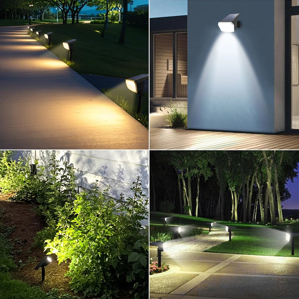 1200mAh Solar Floodlight – Waterproof LED Garden Spotlight with Long Battery Life