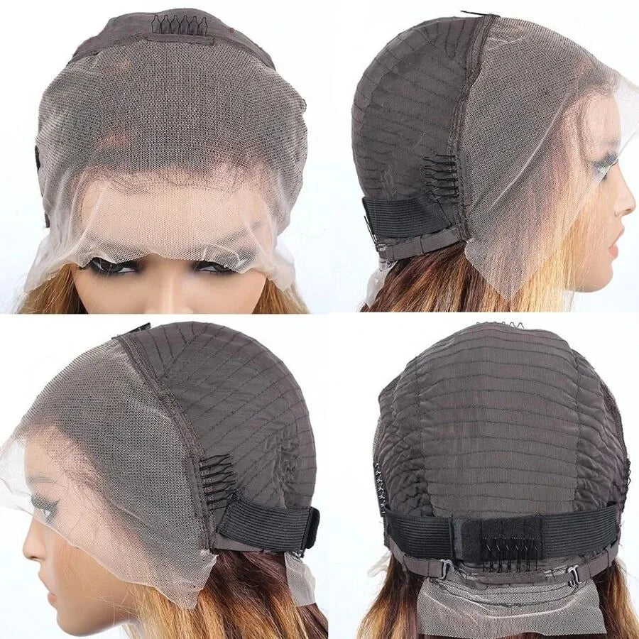 4/27 Highlight Ombre Body Wave Bob Wig (13x4 Transparent Lace, 200% Density)