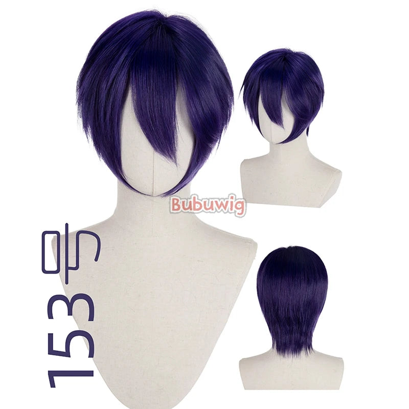 Bubuwig Synthetic Hair Short Straight Cosplay Wig – 70+ Colors, 12 Inch
