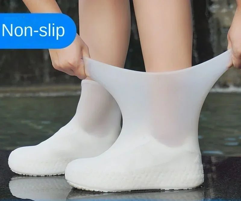Silicone Waterproof Shoe Covers – Anti-Slip Reusable Rain Boots for Outdoor Protection