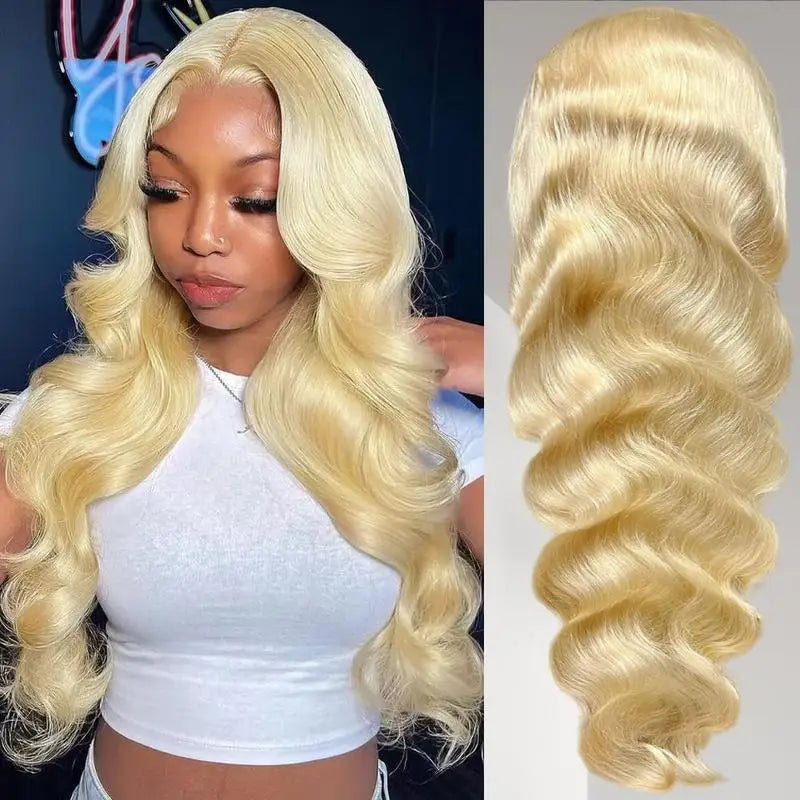 250% Density 613 Blonde Straight HD Lace Front Wig 13x6 Transparent Lace Brazilian Human Hair