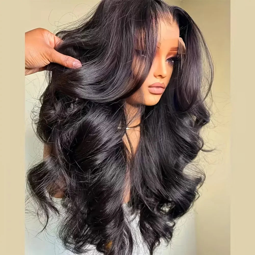 13x4 HD Lace Front Wig – 250% Density Long Body Wave Peruvian Remy Human Hair (Pre-Plucked + Baby Hair)