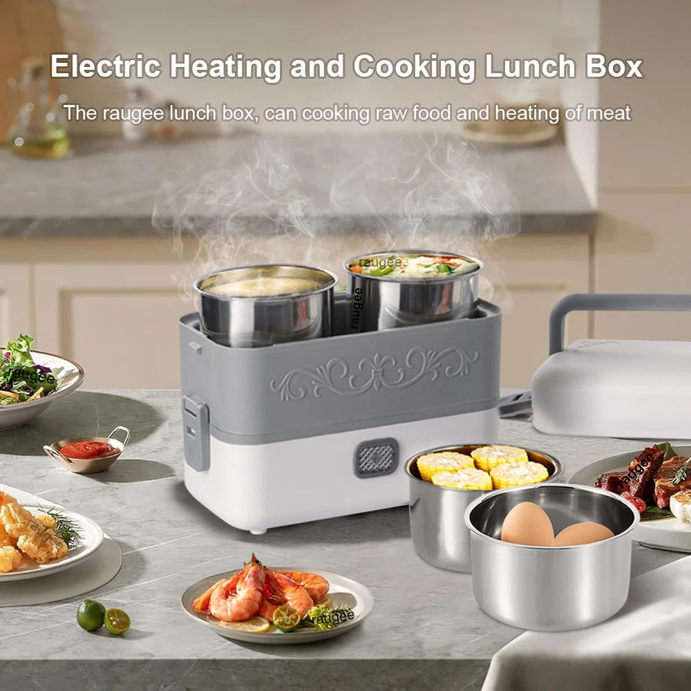 Premium Electric Heating Lunch Box – 200W Portable Food Warmer for Home, School & Travel