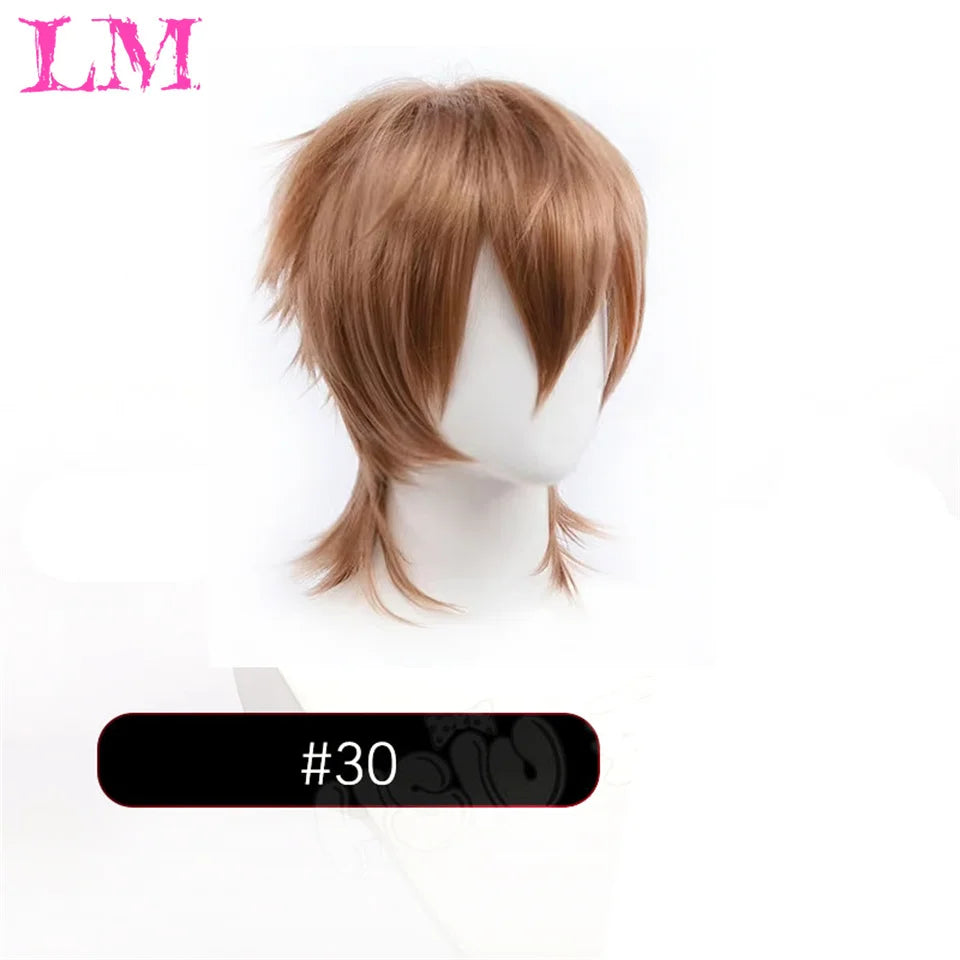 Wolf Cut Synthetic Wig with Bangs – Choppy Layered Style for Men & Women