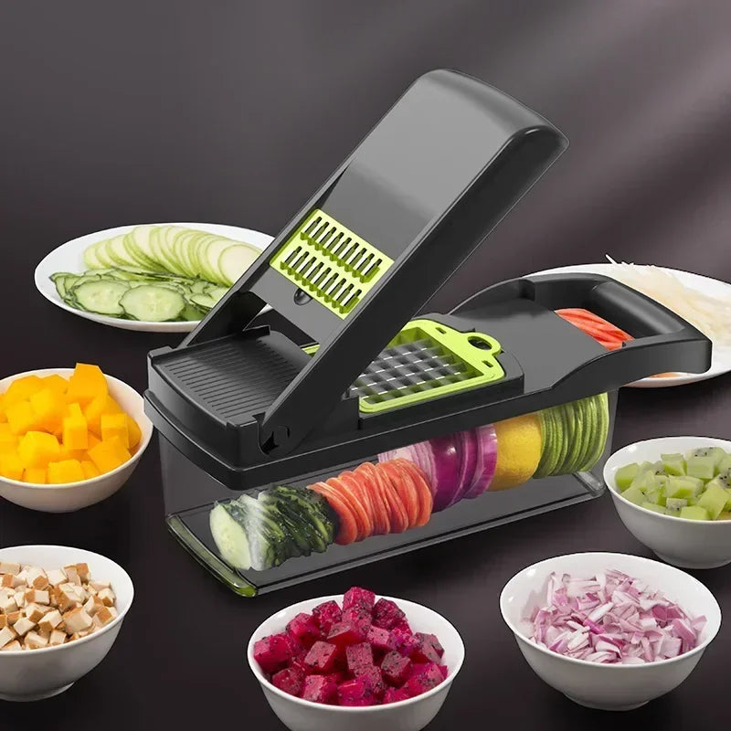 14-in-1 Multifunctional Vegetable Chopper – Slicer, Dicer & Grater | Kitchen Tool