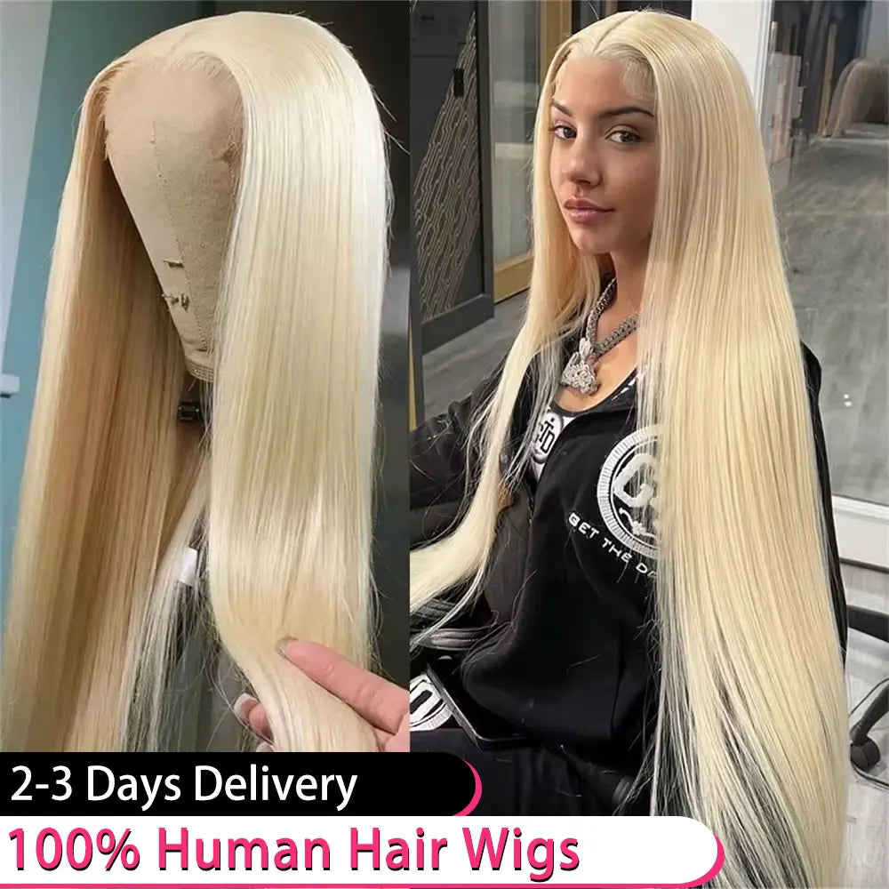 613 Blonde Straight 13x6 HD Lace Front Virgin Brazilian Human Hair Wig