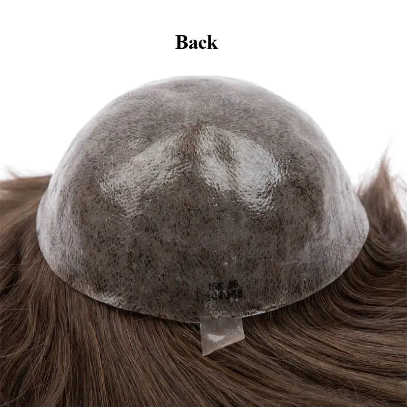 EHairc Injection Skin Toupee for Men | 0.12-0.14mm PU Base | Indian Remy Hair System
