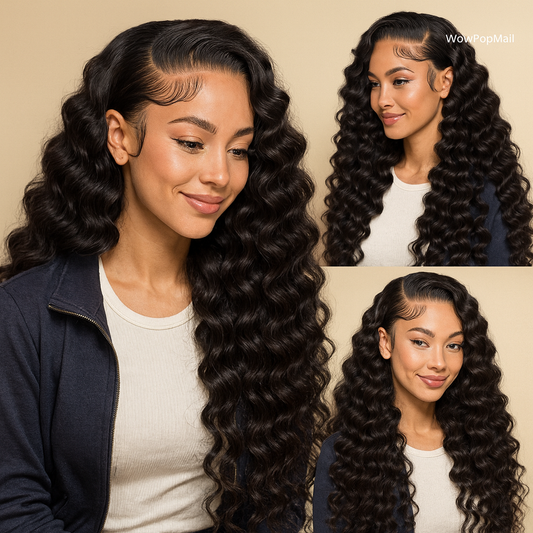 30 & 40 Inch Loose Deep Wave Lace Frontal Wig – 13x6 HD, 360 Full Lace, 250% Density