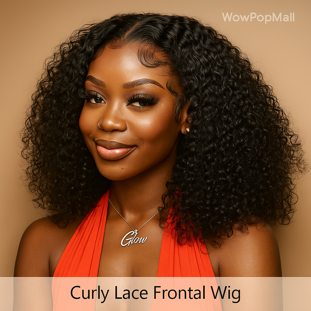 Kinky Curly 13x4 Lace Front Wig 250% Density – Vietnamese Raw Human Hair, Natural Wet & Wavy Look