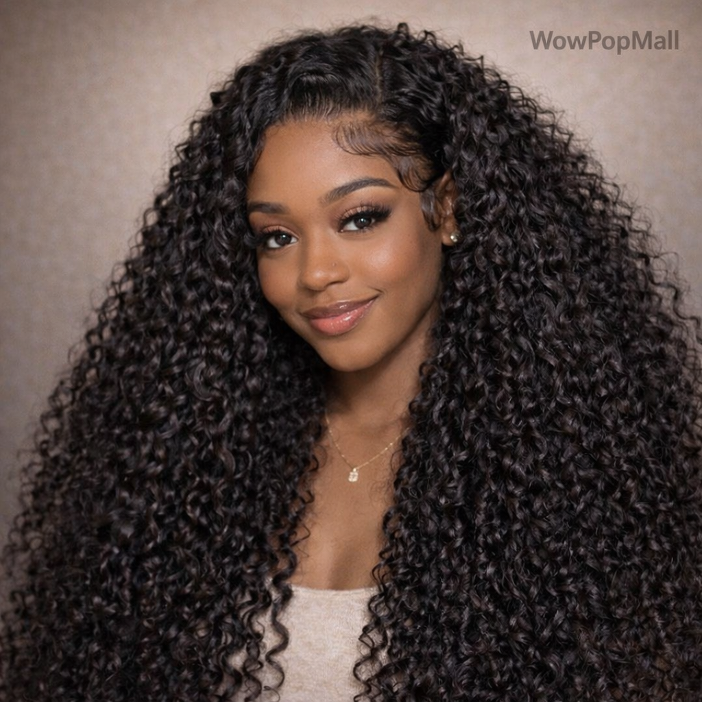 200% Density Deep Wave 13x6 HD Transparent Lace Frontal Human Hair Wig (30–32 Inch)