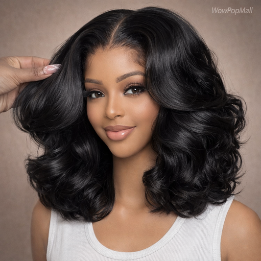 250% Density Body Wave HD Lace Frontal Bob Wig (13x4) – Glueless Brazilian Remy Human Hair