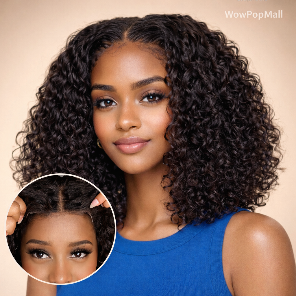 Brazilian Glueless Curly Bob Wig (Deep Water Wave) | HD Lace Front 13x4 / 13x6 | 100% Remy Human Hair