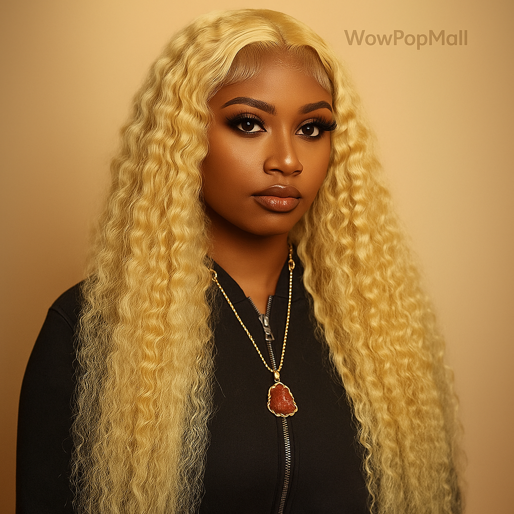 613 Blonde Deep Loose Wave HD Lace Frontal Wig – 13x4 / 13x6 Transparent Human Hair Wig