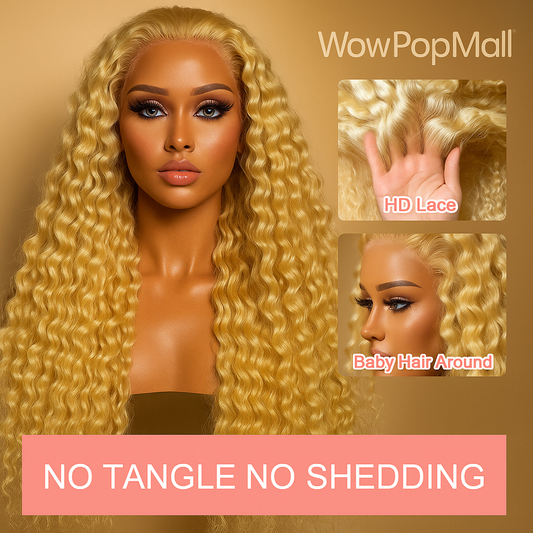 613 Blonde Deep Loose Wave HD Lace Frontal Wig – 13x4 / 13x6 Transparent Human Hair Wig