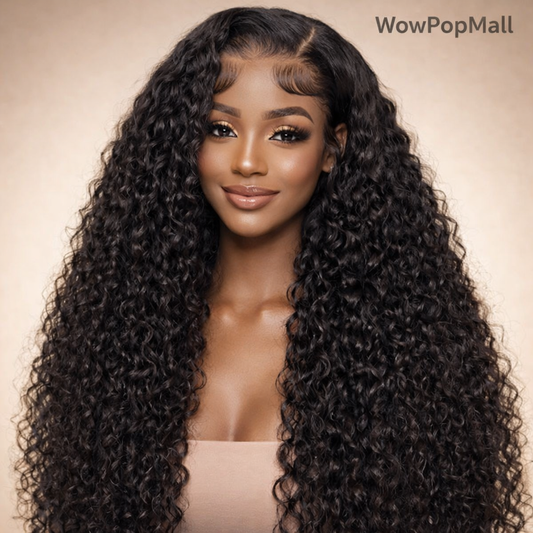 300% High Density HD Lace Front Wig (13x4 / 13x6) – Brazilian Remy Deep Wave Human Hair, Glueless (40–50 Inch)