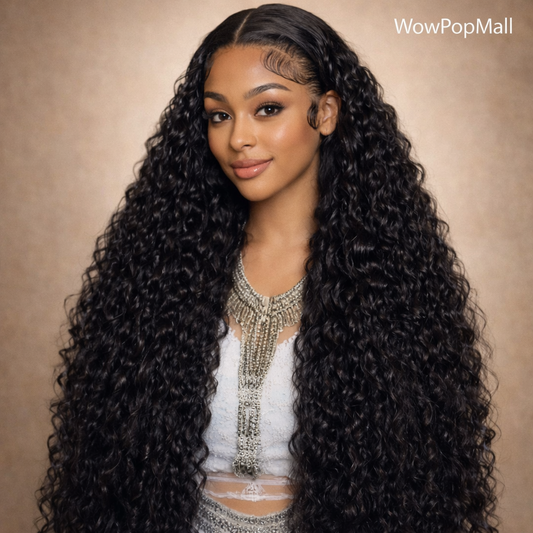 38 Inch Deep Wave 13x6 Lace Front Human Hair Wig (5x5 Closure, 360 Lace, 200% Density, Brazilian Remy)