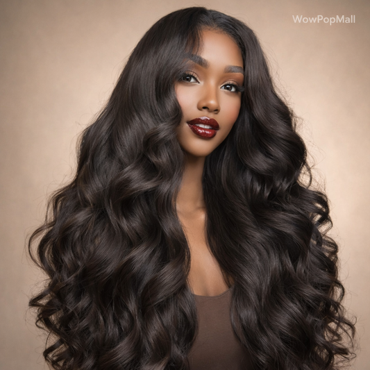 200 Density Brazilian Remy Body Wave Lace Front Wig | Transparent Swiss Lace (13x6 / 13x4)
