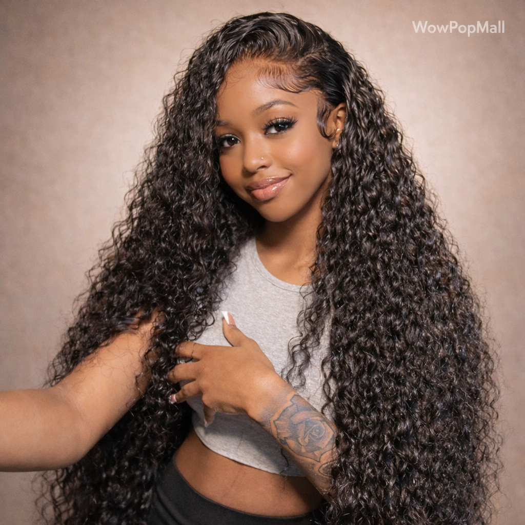 eep Wave Water Wave HD Lace Front Human Hair Wig | Transparent Lace 13x6 / 13x4 (30–40 Inch)