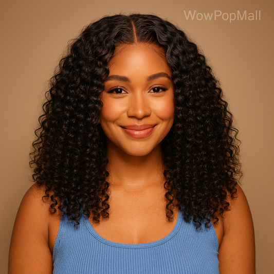 12A Burmese Curly Human Hair Wig 13x6 Transparent Lace | 200% Density Deep Wave Brazilian Wig