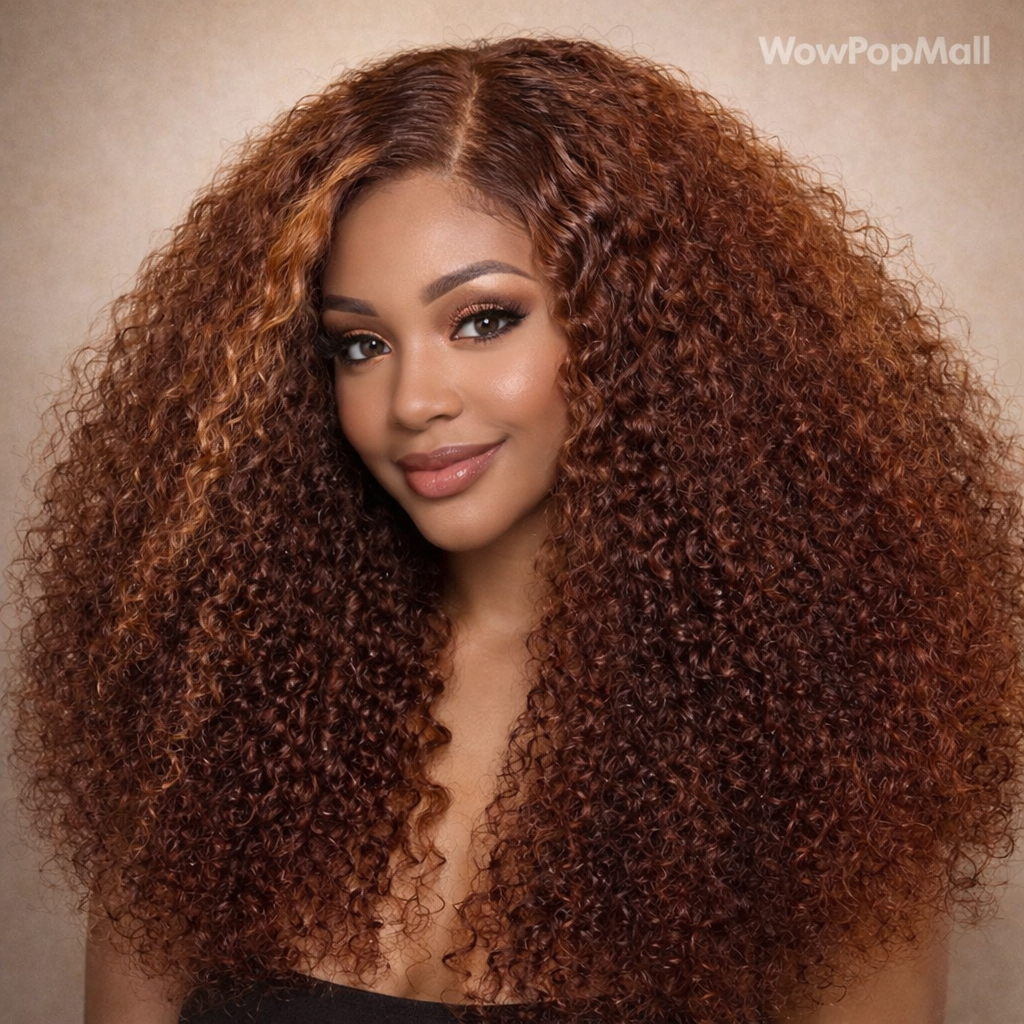 Chocolate Brown Deep Wave Bob 13x4 HD Transparent Lace Front Human Hair Wig (10–16 Inch)