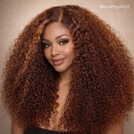 Chocolate Brown Deep Wave Bob 13x4 HD Transparent Lace Front Human Hair Wig (10–16 Inch)
