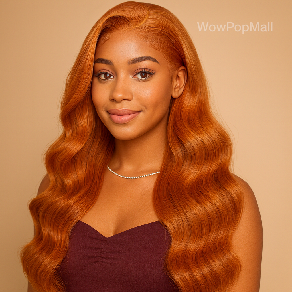 Ginger HD Lace Front Wig 13×6 Body Wave – 250% Density Human Hair (30–38 Inch)