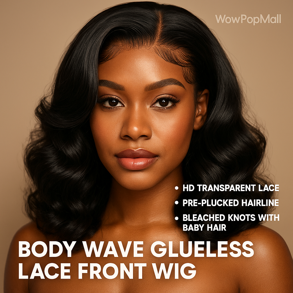 Body Wave Short Bob HD Glueless Lace Front Human Hair Wig – 4x4 / 5x5 / 13x4 Options