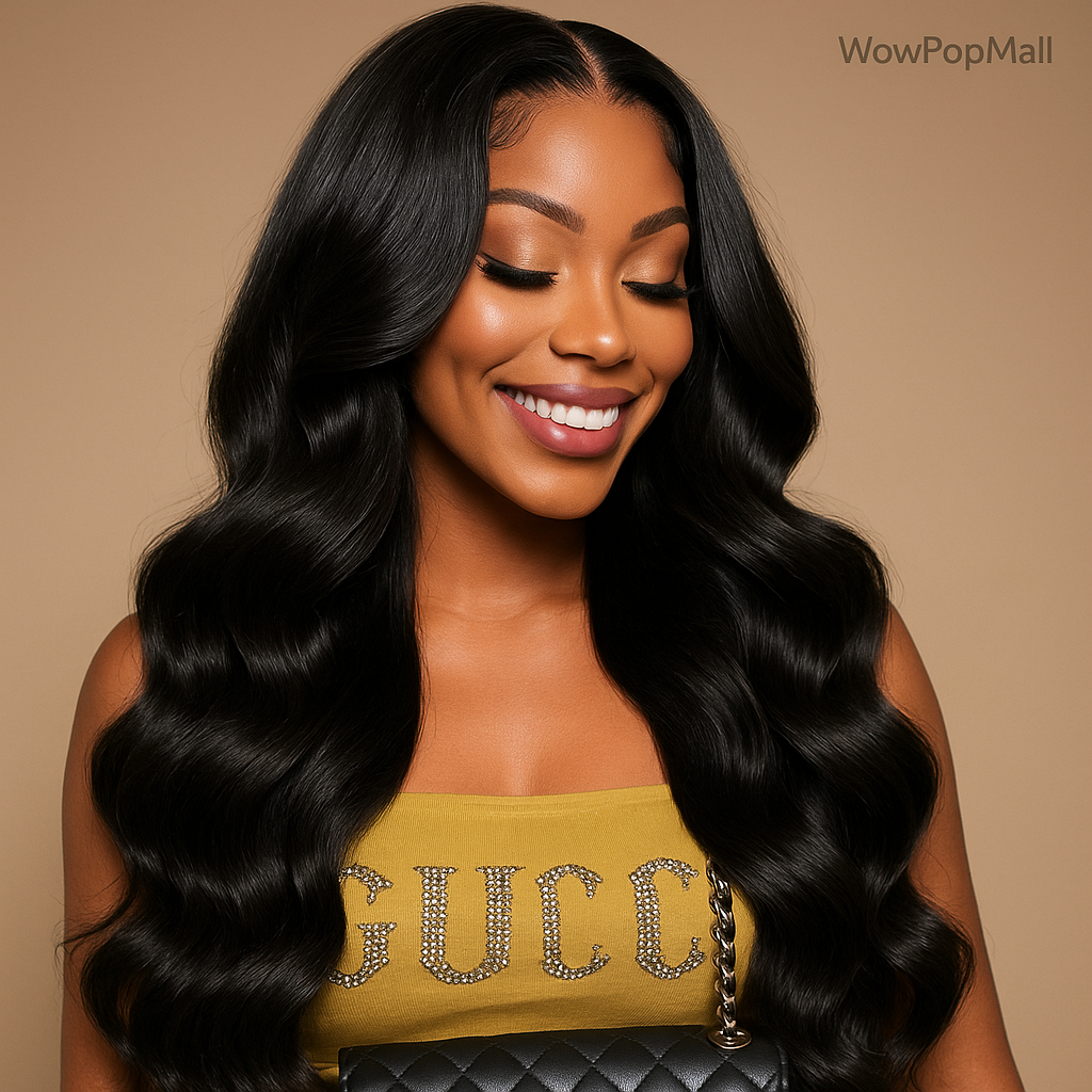 13x4 & 13x6 Body Wave HD Transparent Lace Front Human Hair Wig – Brazilian Remy Glueless Wig