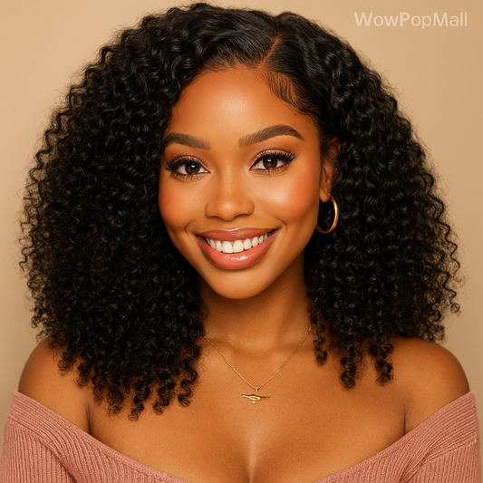 12A Kinky Curly HD Transparent Lace Front Wig 13x4/13x6 – 100% Brazilian Human Hair