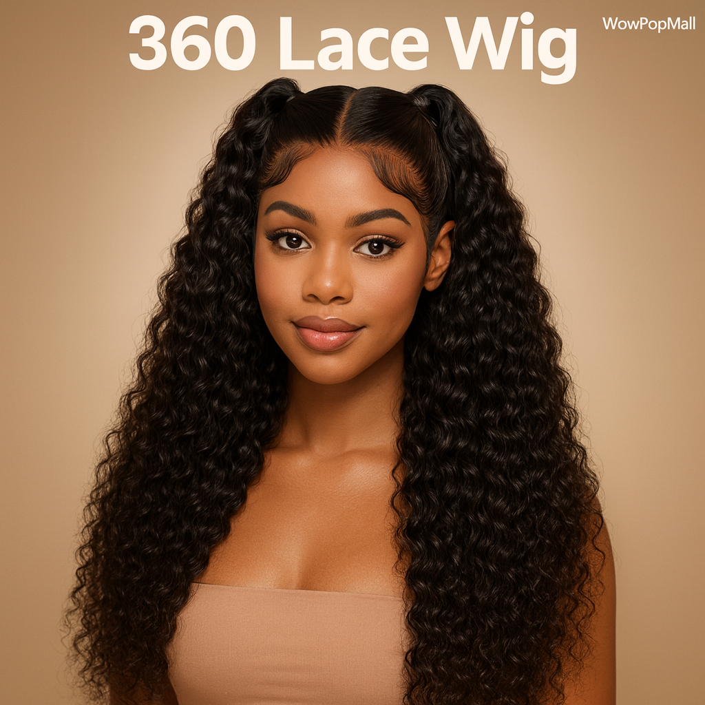 Deep Curly Chocolate Brown HD Lace Frontal Wig – 13x4 / 13x6 Virgin Brazilian Human Hair (30–36 Inch)