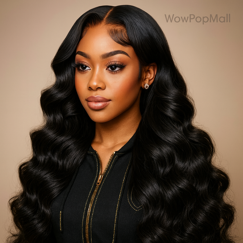 30–40 Inch 360 Full Lace Body Wave Wig – HD Lace 13x4/13x6 Frontal & 4x4/5x5 Closure Options, 100% Brazilian Human Hair