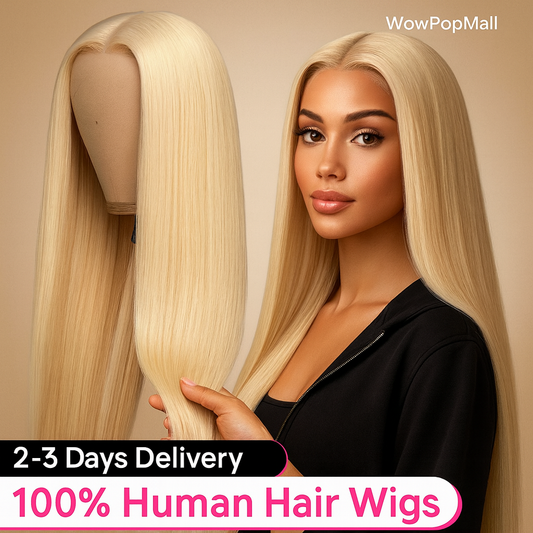 613 Blonde Straight 13x6 HD Lace Front Virgin Brazilian Human Hair Wig