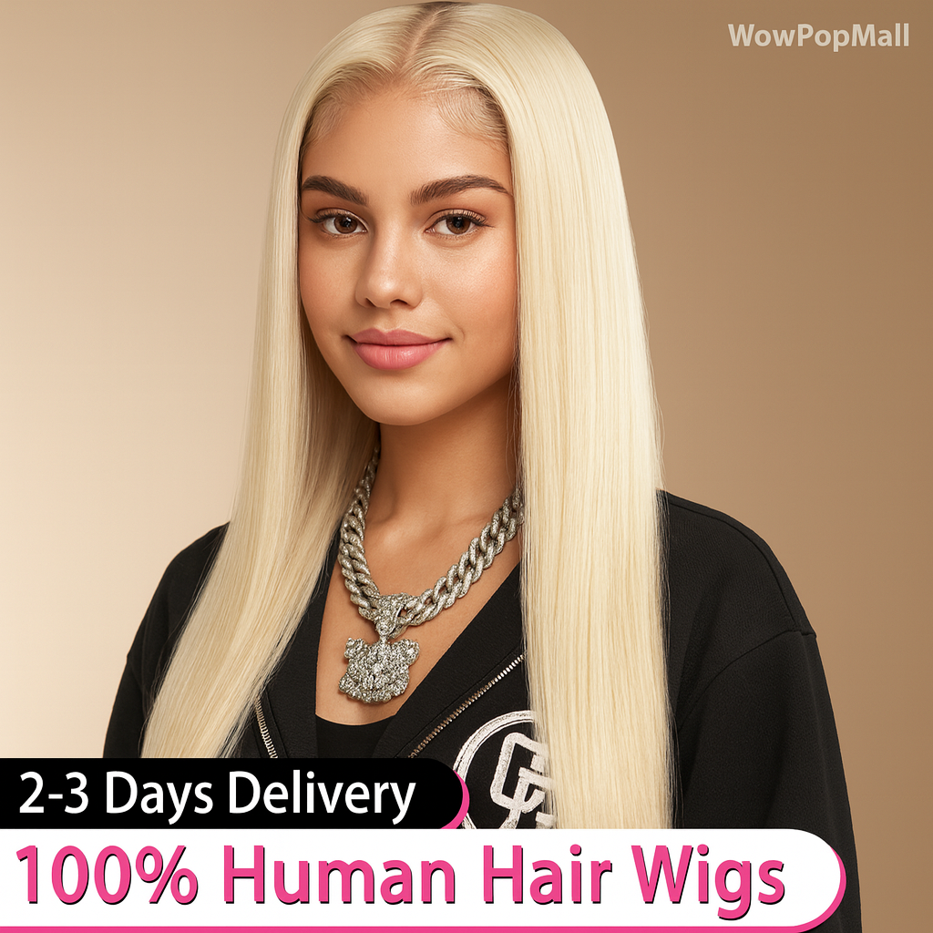 613 Blonde Straight 13x6 HD Lace Front Virgin Brazilian Human Hair Wig